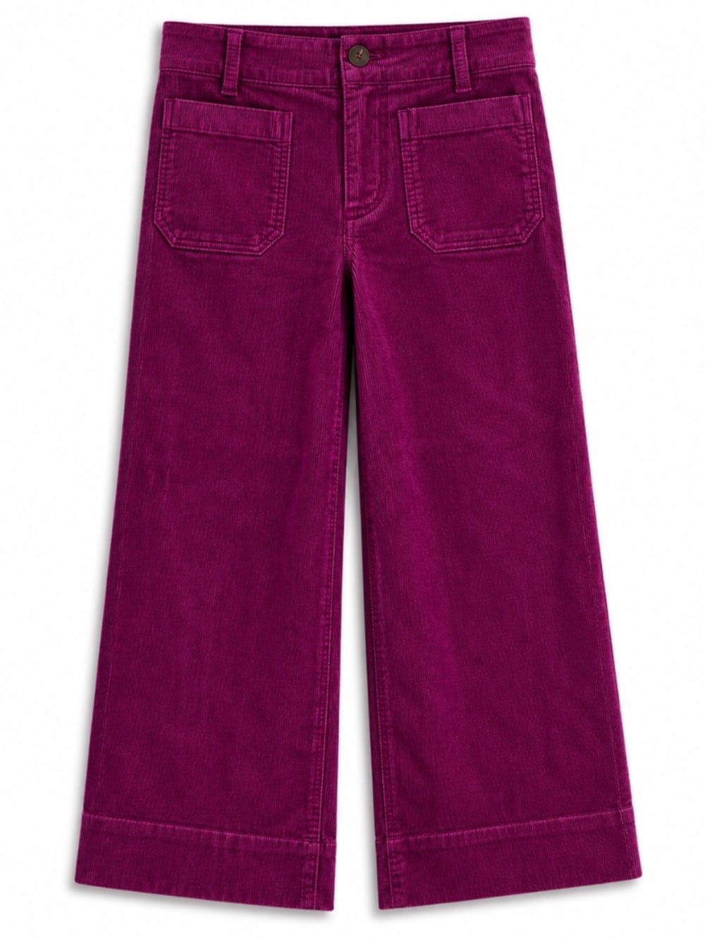 Maeve by Anthropologie the Colette wide leg purple corduroy pants size 26